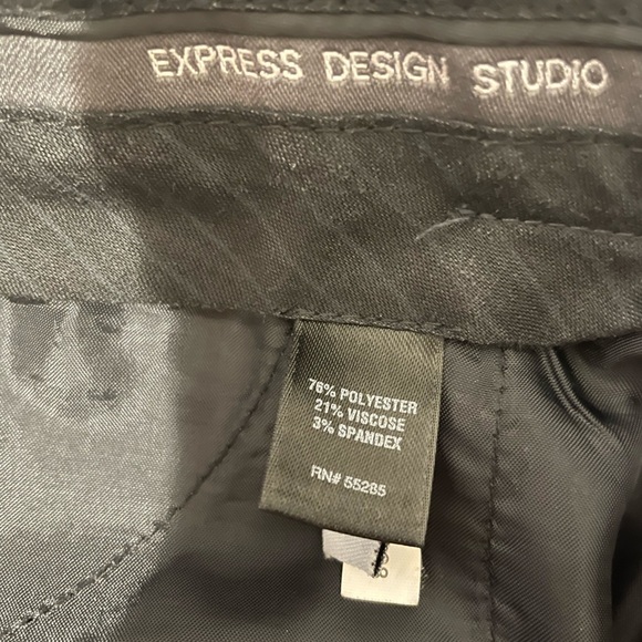 Express Design Studio Editor Dress Pants Women’s Size 8 Black White Office Wear - Picture 8 of 13